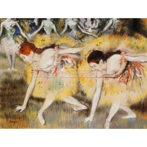 Dancers Bending Down, also known as The Ballerinas Painting Reproduction