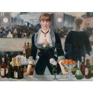 A Bar at the Folies-Bergere Painting Reproduction