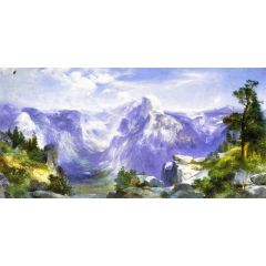 Domes of the Yosemite Painting Reproduction