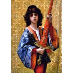 Young Page in Florentine Garg, also known as The Sword-Bearing Page Painting Reproduction