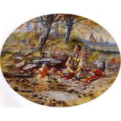 The Bath Painting Reproduction