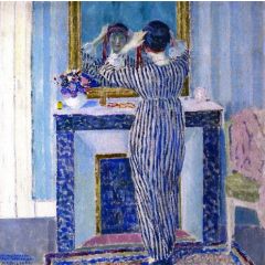 Blue Interior, also known as The Red Ribbon Painting Reproduction