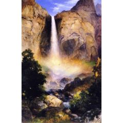 Bridalveil Fall, Yosemite Valley Painting Reproduction