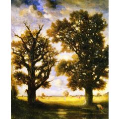 Two Trees Painting Reproduction