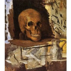 Still Life: Skull and Waterjug Painting Reproduction