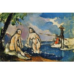 Bathers and Fisherman with a Line Painting Reproduction