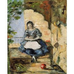 Girl Painting Reproduction