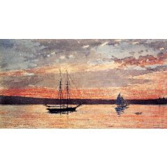 Sunset at Gloucester Painting Reproduction