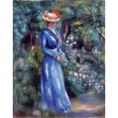 Woman in a Blue Dress