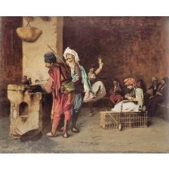 Cafe House, Cairo, also known as Casting Bullets Painting Reproduction
