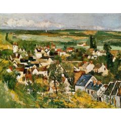 View of Auvers-sur-Oise Painting Reproduction