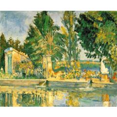 Jas de Bouffan, the Pool Painting Reproduction