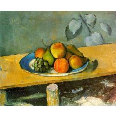 Peaches, Pears and Grapes Painting Reproduction