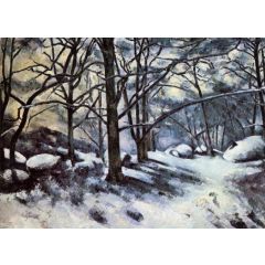 Melting Snow, Fontainebleau Painting Reproduction