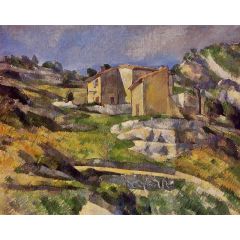 Houses in Provence, the Riaux Valley near L’Estaque Painting Reproduction