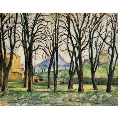 Chestnut Trees at the Jas de Bouffan Painting Reproduction
