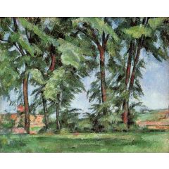 Tall Trees at the Jas de Bouffan Painting Reproduction