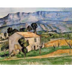 Houses in Provence, near Gardanne Painting Reproduction