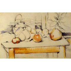 Ginger Jar and Fruit on a Table Painting Reproduction