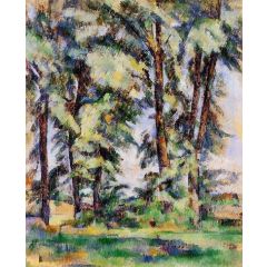 Large Trees at Jas de Bouffan Painting Reproduction