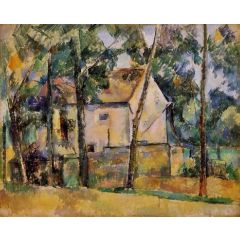 House and Trees Painting Reproduction