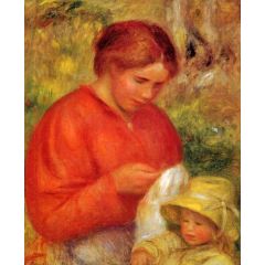 Woman and Child Painting Reproduction