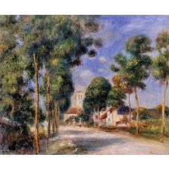 Entering the Village of Essoyes Painting Reproduction