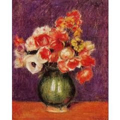 Flowers in a Vase Painting Reproduction