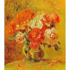 Flowers in a Vase Painting Reproduction