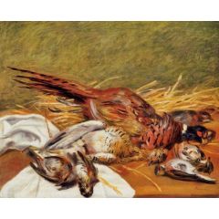 Faisans, Canapetiere et grives Painting Reproduction