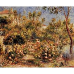 Young Woman in a Garden, Cagnes Painting Reproduction