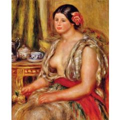 Young Woman Seated in an Oriental Costume Painting Reproduction