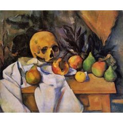 Still Life with Skull Painting Reproduction