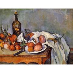 Still Life with Red Onions Painting Reproduction