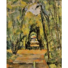 Tree Lined Lane at Chantilly Painting Reproduction