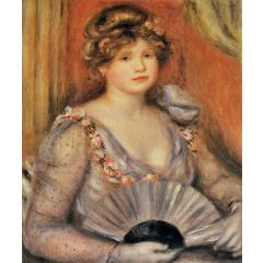 Woman with a Fan Painting Reproduction