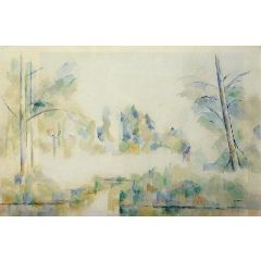 Trees by the Water Painting Reproduction