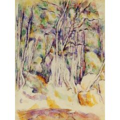 The Park of the Chateau Noir with Well Painting Reproduction