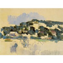 Houses on the Hill Painting Reproduction
