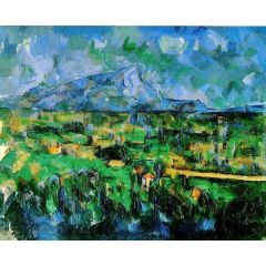 Mont Sainte-Victoire Seen from les Lauves Painting Reproduction