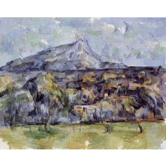 Mont Sainte-Victoire Seen from les Lauves Painting Reproduction