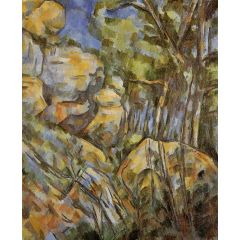 Rocks near the Caves above the Chateau Noir Painting Reproduction