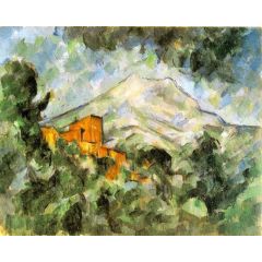 Mont Sainte-Victoire and Chateau Noir Painting Reproduction