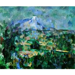 Mont Sainte-Victoire Seen from Les Lauves Painting Reproduction