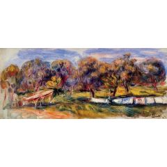 Landscape with Orchard Painting Reproduction