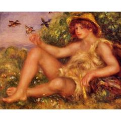 Young Shepherd in Repose, also known as Alexander Thurneysson Painting Reproduction
