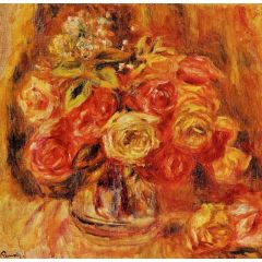 Roses in a Vase Painting Reproduction