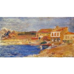 Houses by the Sea Painting Reproduction