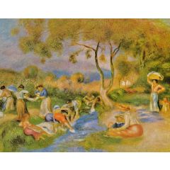 Laundresses at Cagnes Painting Reproduction