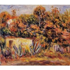 Cabin with Aloe Plants Painting Reproduction